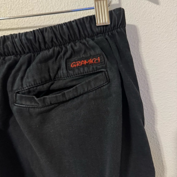 Vintage Gramicci Cotton Twill Belted Pants Black Gorpcore Outdoor-Medium - Picture 8 of 10